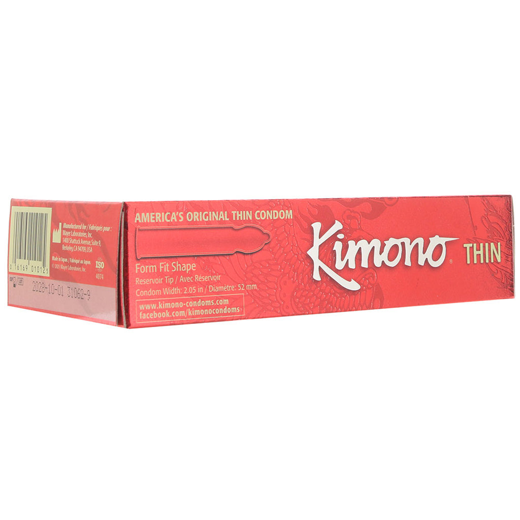 Kimono Thin Condoms in 12 Pack - Tophatter's Adult Products Condoms - Tophatter Daily Deals