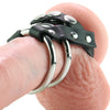 Blue Line Double Metal C-Ring with Adjustable Ball Strap Bondage and Fetish > Cock and Ball Devices - Tophatter Daily Deals