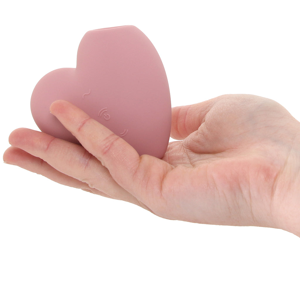 Satisfyer Cutie Heart Air Pulse Stimulator in Light Red Vibrators > Clitoral Stimulators - Tophatter Daily Deals