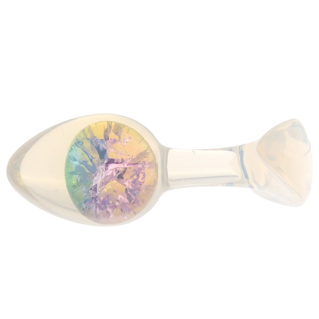 Glams Cosmic Rainbow Butt Plug in Small - Tophatter's Adult Sex Toys Online Anal Sex Toys > Butt Plugs - Tophatter Daily Deals