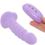 Colours 6 Inch Ribbed Remote Vibe in Purple Vibrators > G-Spot Vibrators - Tophatter Daily Deals