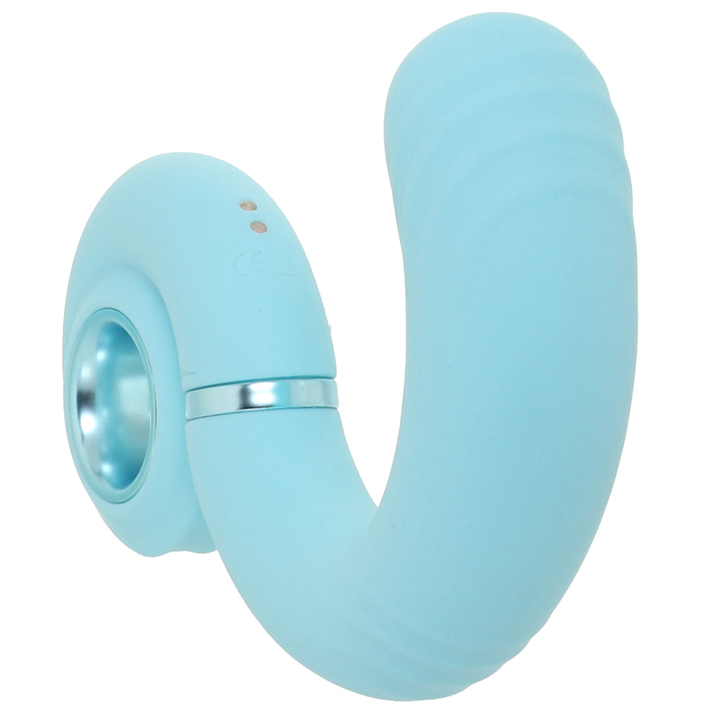 Loveline Gyre Vibrating Swirl Vibe in Blue Vibrators > G-Spot Vibrators - Tophatter Daily Deals