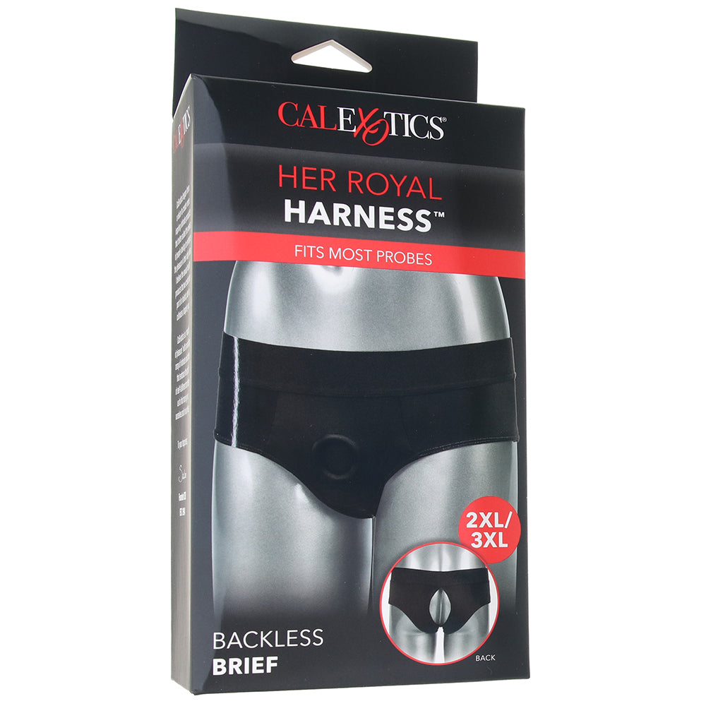 Her Royal Harness Backless Brief in 2X/3X Dildo Sex Toys > Strap-On and Harnesses - Tophatter Daily Deals