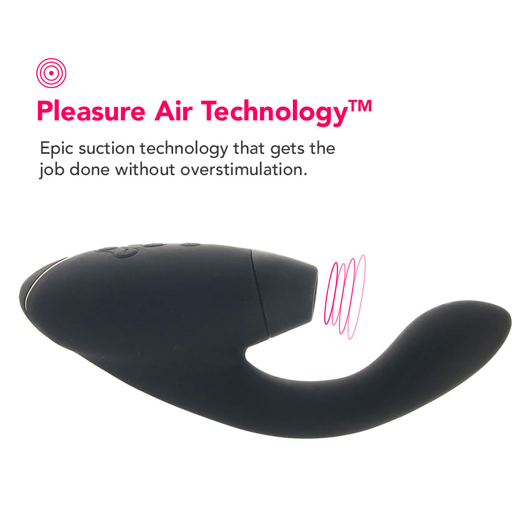 Womanizer Duo 2 Clitoral & G-Spot Stimulator in Black Vibrators > Clitoral Suction & Stimulation - Tophatter Daily Deals