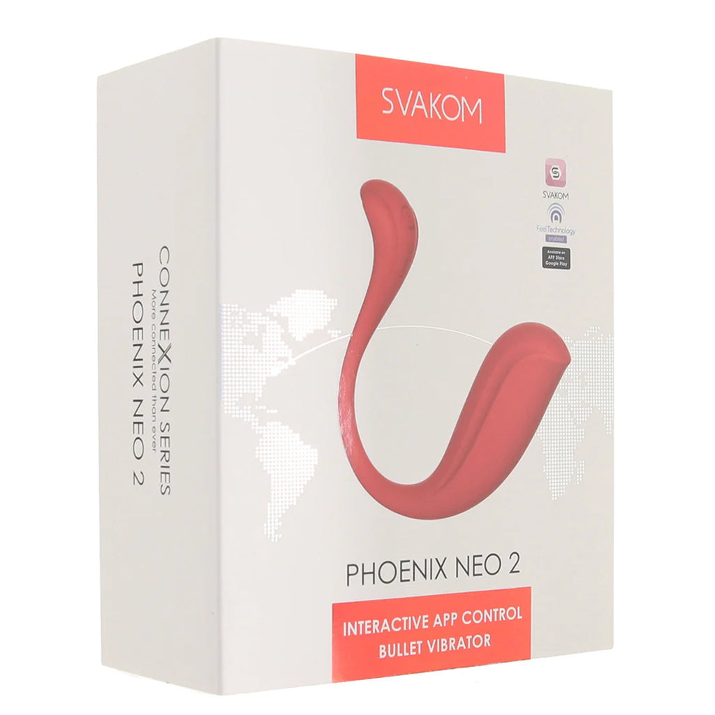 Phoenix Neo 2 App Controlled Vibe in Red Vibrators > Bullet and Egg Vibrators - Tophatter Daily Deals
