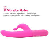 Posh 10-Function Silicone Teasing Tickler Vibe in Pink Vibrators > Rabbit Vibrators - Tophatter Daily Deals