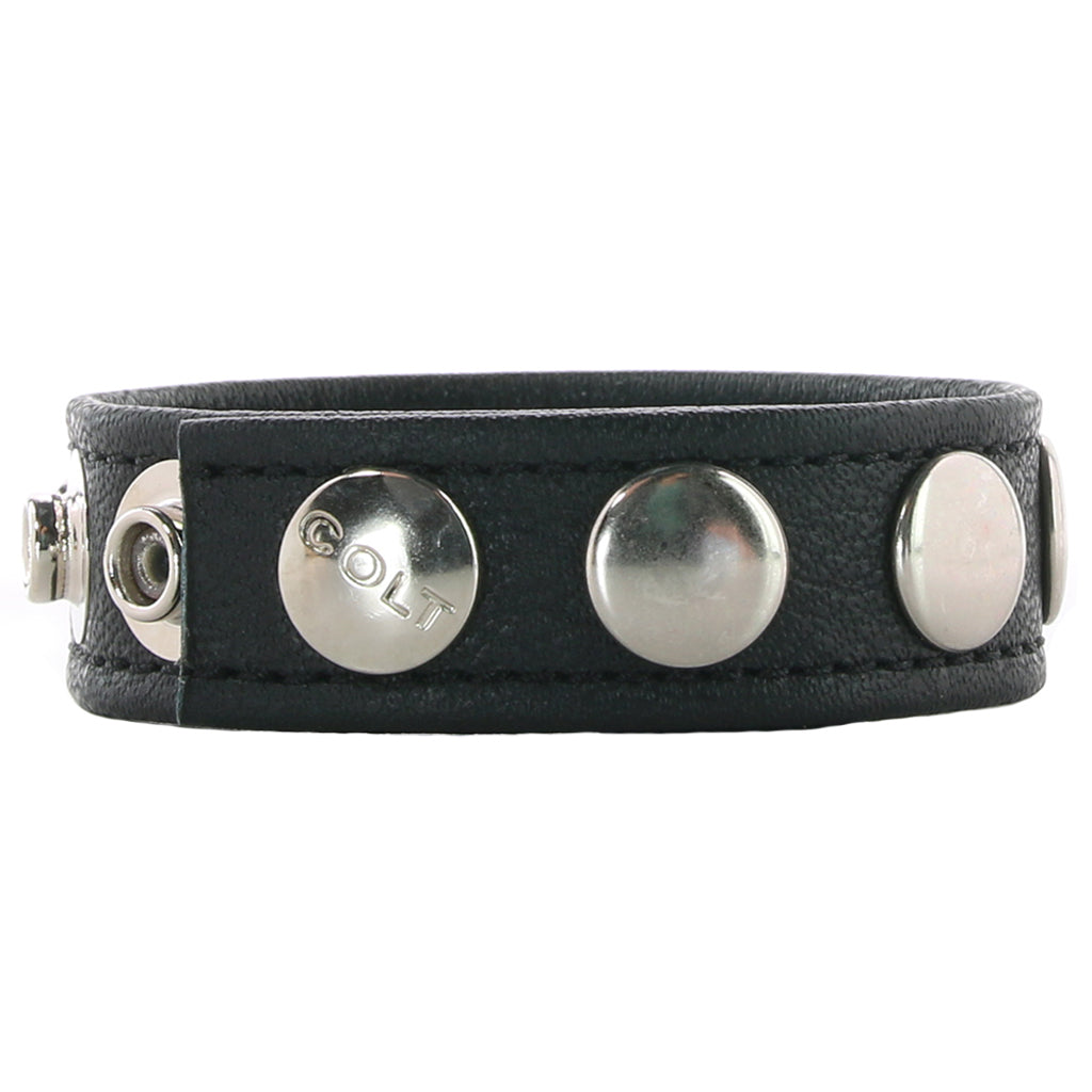 Colt 5 Snap Leather Cock Ring Cock Rings - Tophatter Daily Deals