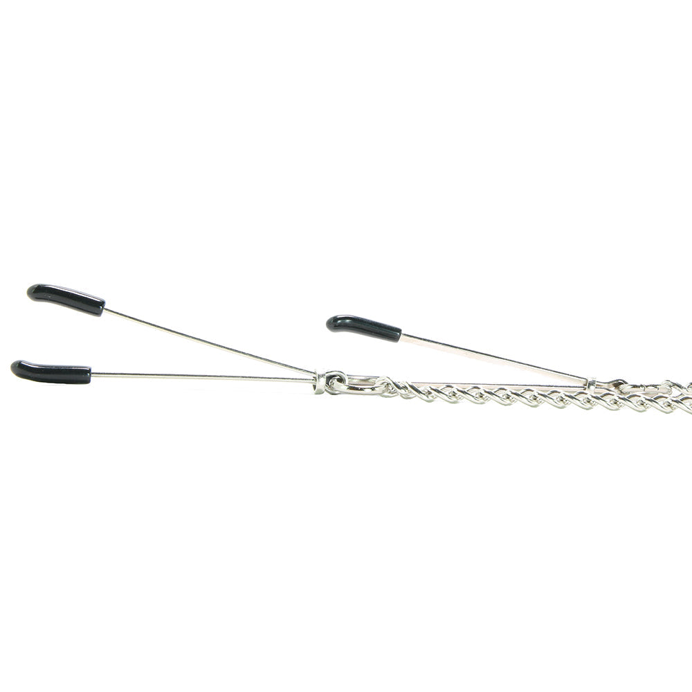 Blue Line Cock Ring with Nipple Tweezers Bondage and Fetish > Nipple Stimulators & Clamps - Tophatter Daily Deals