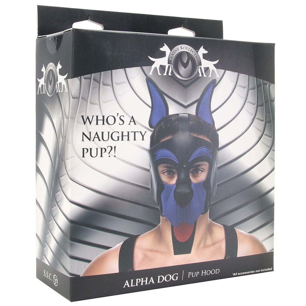 Kanine Kolection Alpha Dog Pup Hood in Blue Bondage and Fetish > Pleasure Masks and Dress Up Play - Tophatter Daily Deals