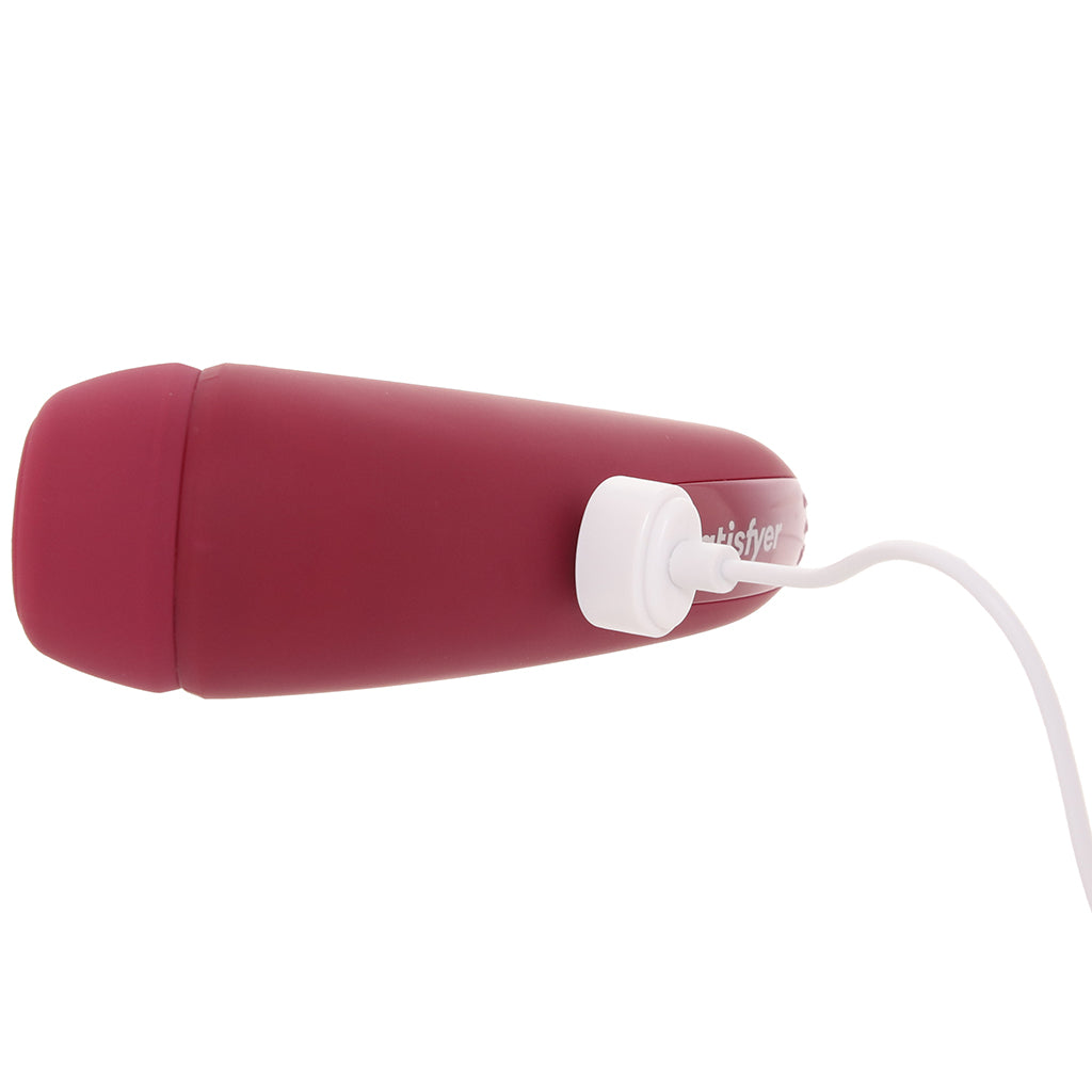 Satisfyer Curvy 1+ Air Pulse Stimulator in Rose Red Vibrators > Clitoral Stimulators - Tophatter Daily Deals