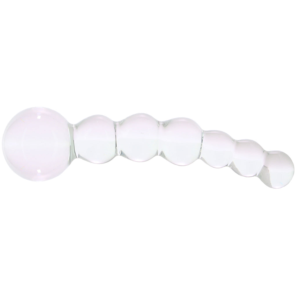 5 Inch Curved Glass Beaded Dildo Dildo Sex Toys > Non-Phallic Dildos - Tophatter Daily Deals