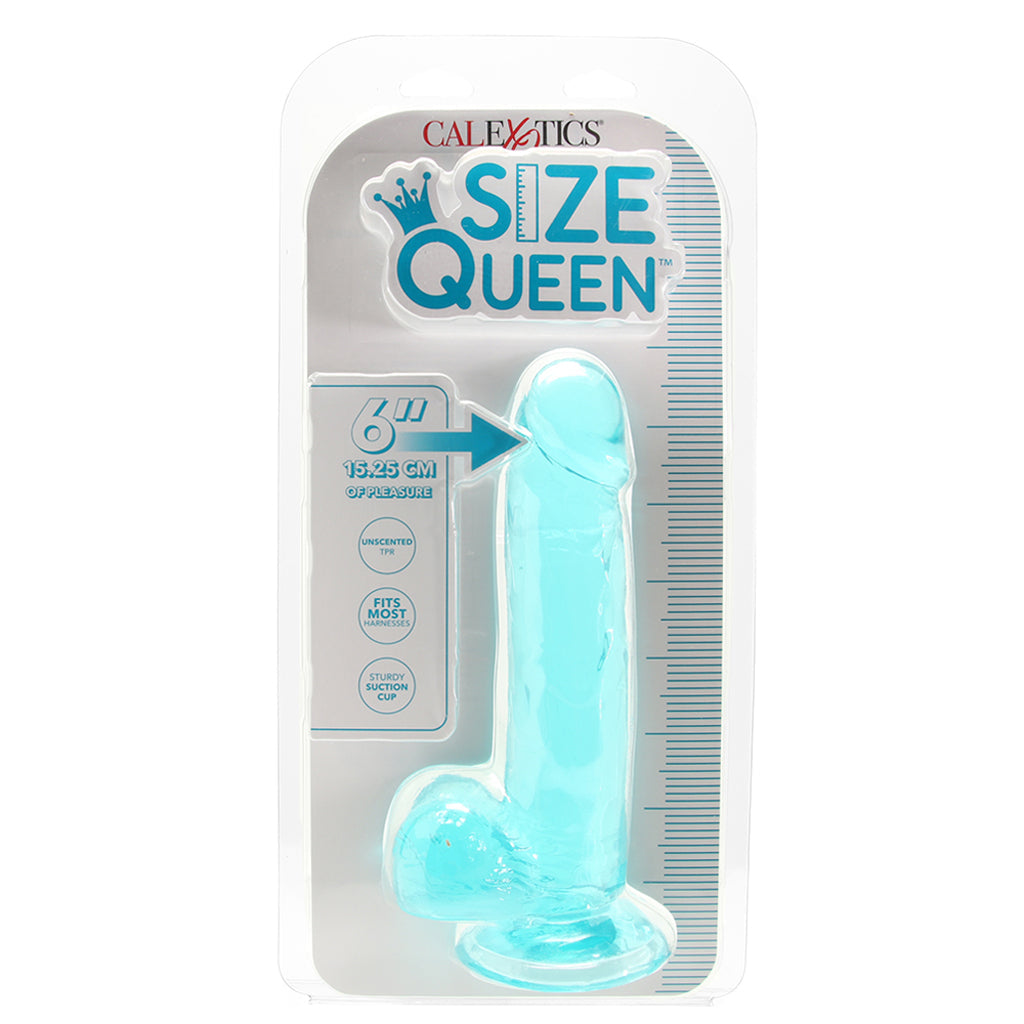 Size Queen 6 Inch Jelly Dildo in Teal Dildo Sex Toys > Realistic Dildos - Tophatter Daily Deals