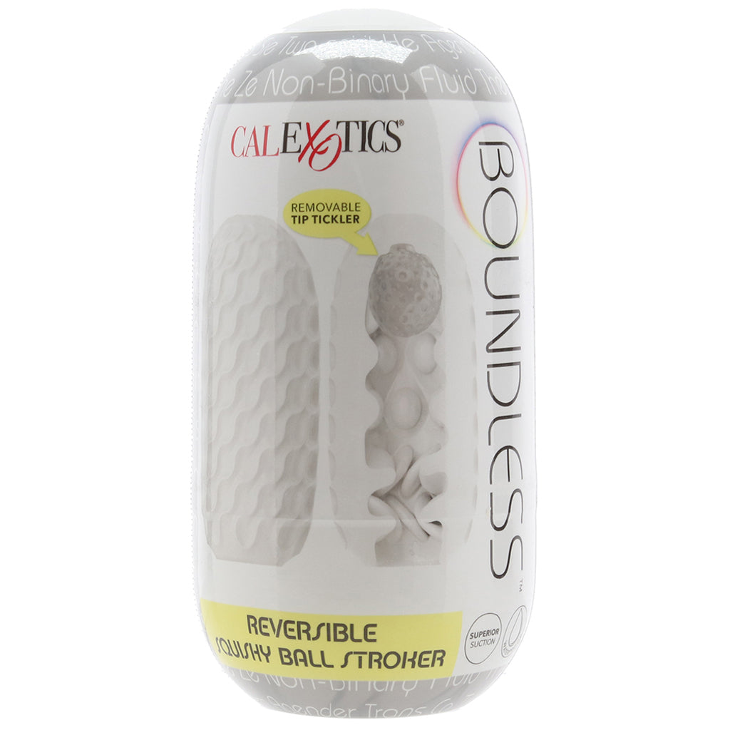 Boundless Reversible Squishy Ball Stroker in Smoke - Tophatter's Adult Products Male Masturbators > Discreet Masturbators - Tophatter Daily Deals