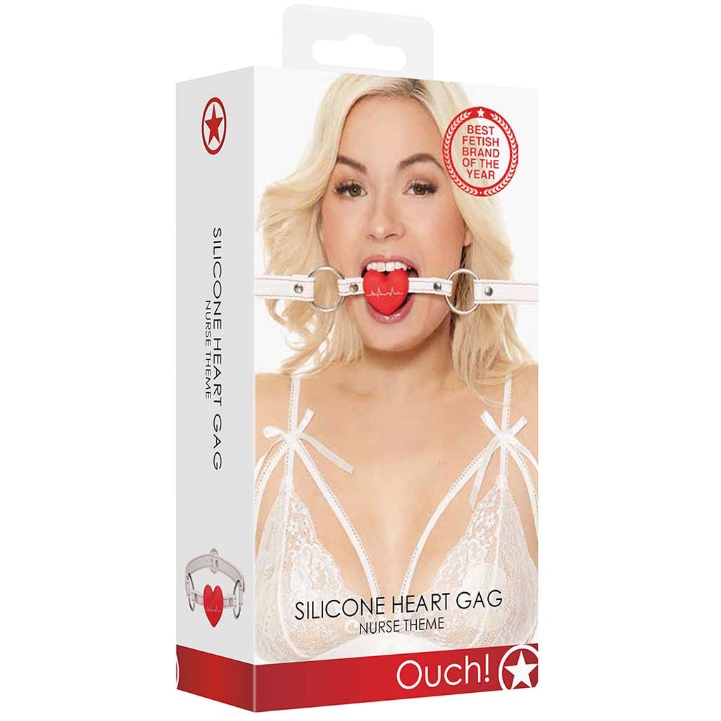 Ouch! Nurse Themed Heart Gag Bondage and Fetish > Ball Gags & Mouth Restraints - Tophatter Daily Deals