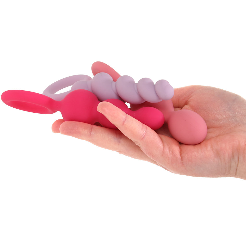 Satisfyer Plugs Silicone 3 Piece Set in Multi-Coloured Anal Sex Toys > Butt Plugs - Tophatter Daily Deals