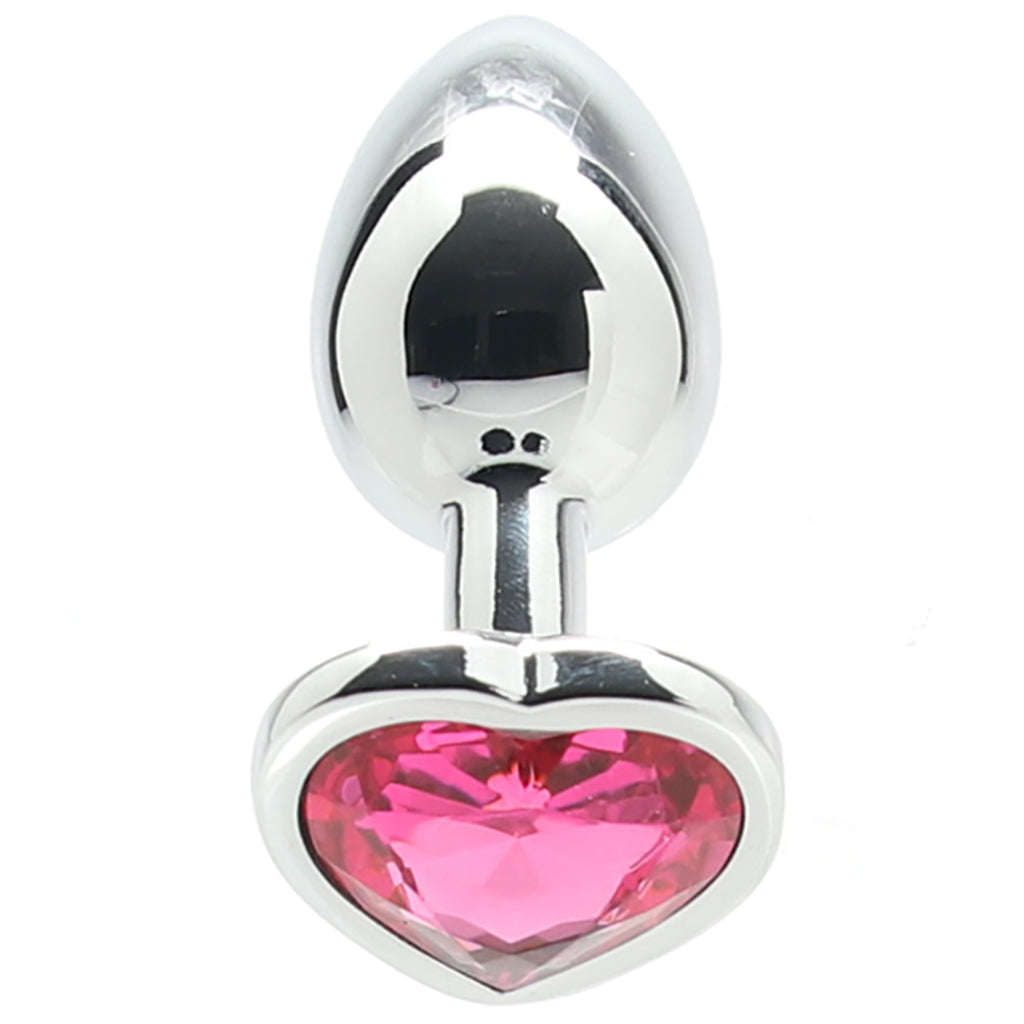 Ouch! Pink Heart Gem Plug in Small - Tophatter's Adult Products Anal Sex Toys > Butt Plugs - Tophatter Daily Deals