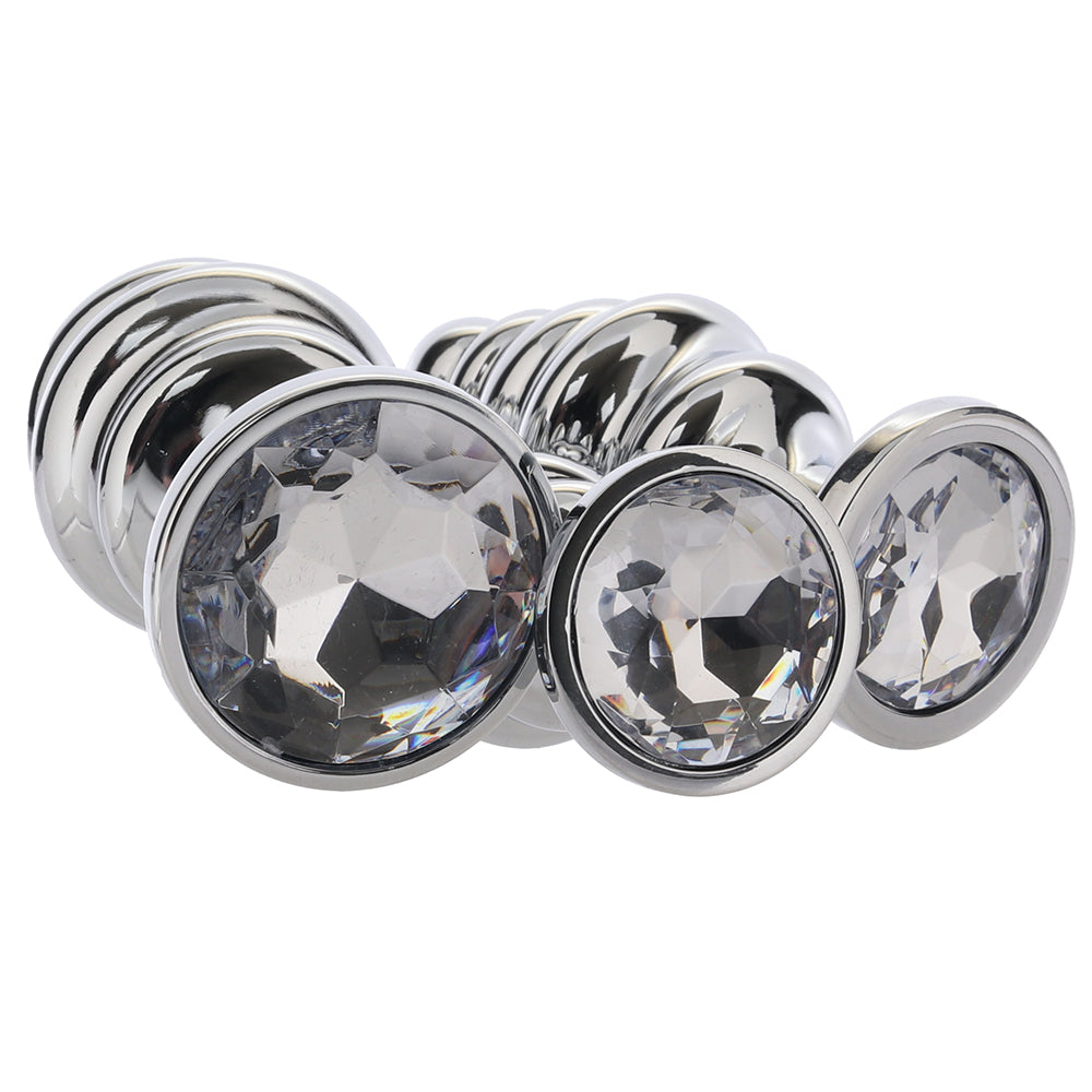 Gemsations Ripple Bling Bling Aluminum Anal Training Kit Anal Sex Toys > Butt Plugs - Tophatter Daily Deals