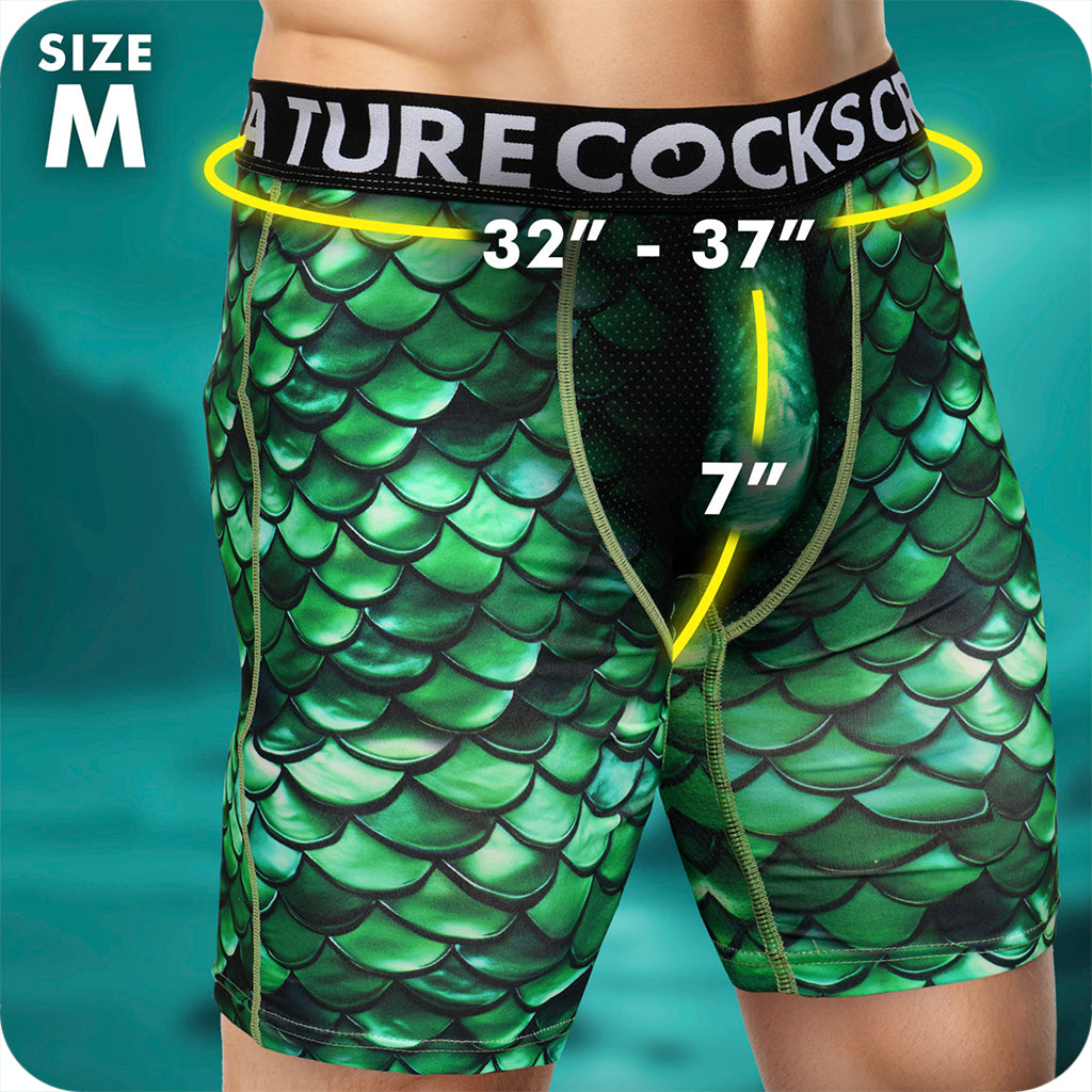 Creature Cocks Cockness Lake Monster Boxer Shorts Novelties 'n Parties > Lingerie - Tophatter Daily Deals