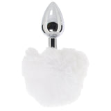 Gemsations 3 Inch Bunny Tail Butt Plug in Silver Anal Sex Toys > Butt Plugs - Tophatter Daily Deals