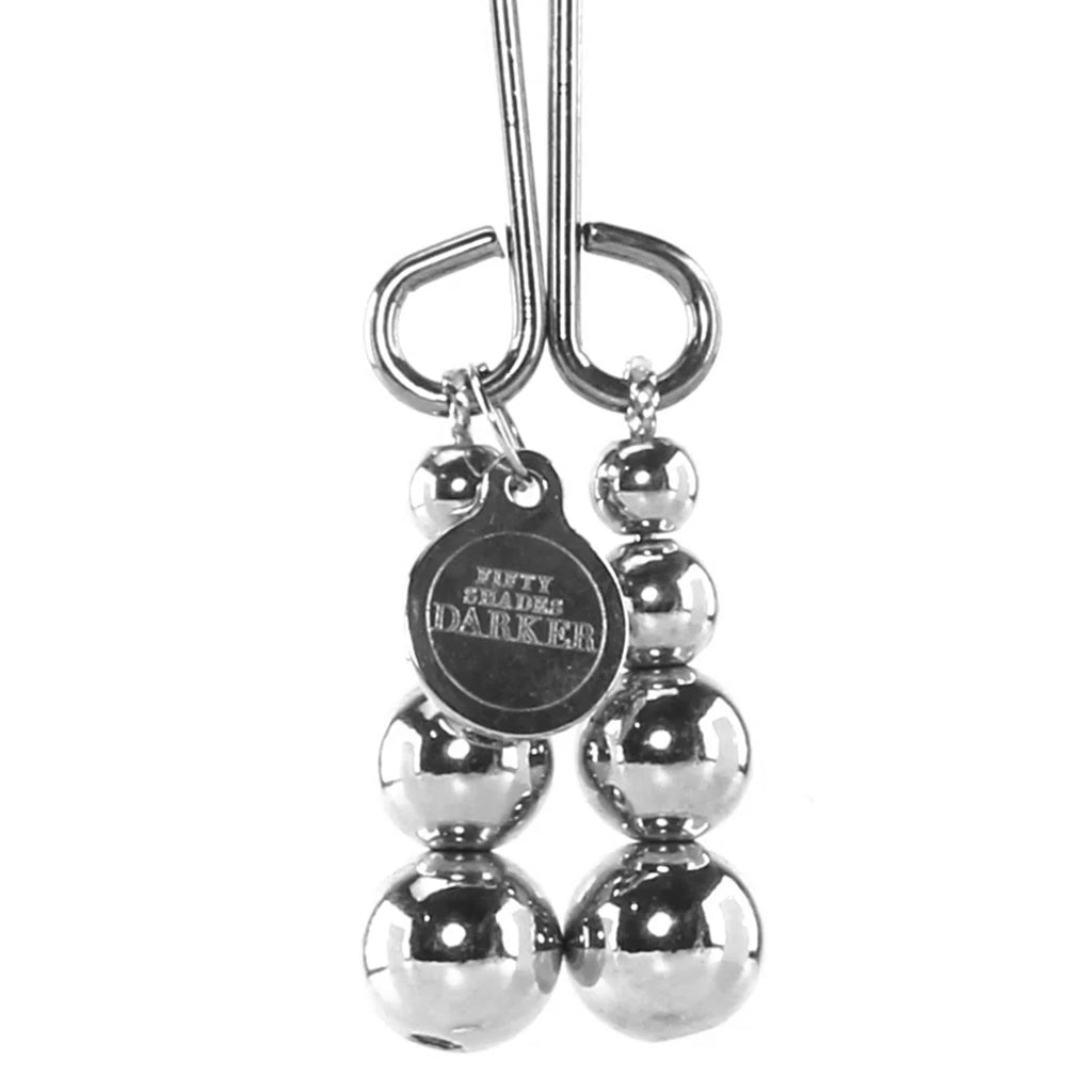 Just Sensation Beaded Clitoral Clamp Bondage and Fetish > Nipple Stimulators & Clamps - Tophatter Daily Deals