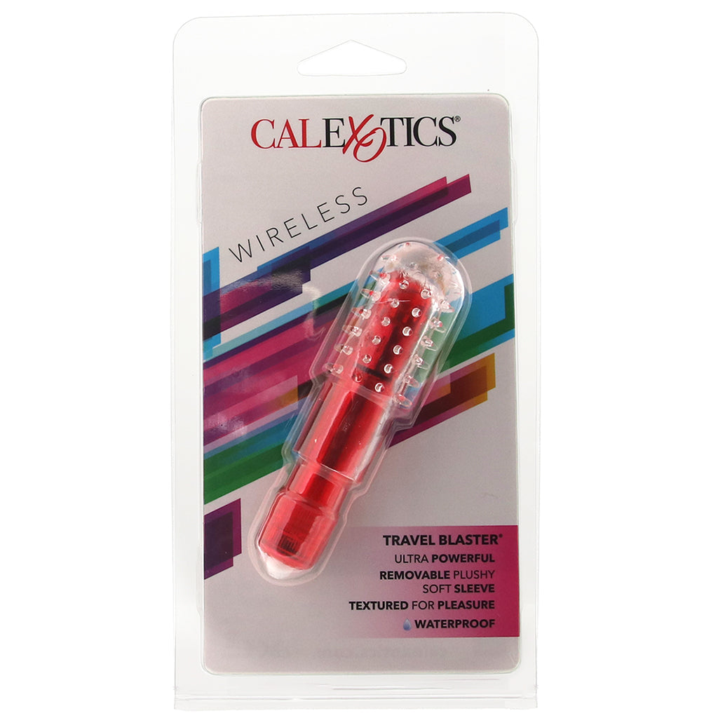 Travel Blaster Textured Bullet Vibe in Red - Tophatter's Adult Sex Toys Online Vibrators > Bullet and Egg Vibrators - Tophatter Daily Deals