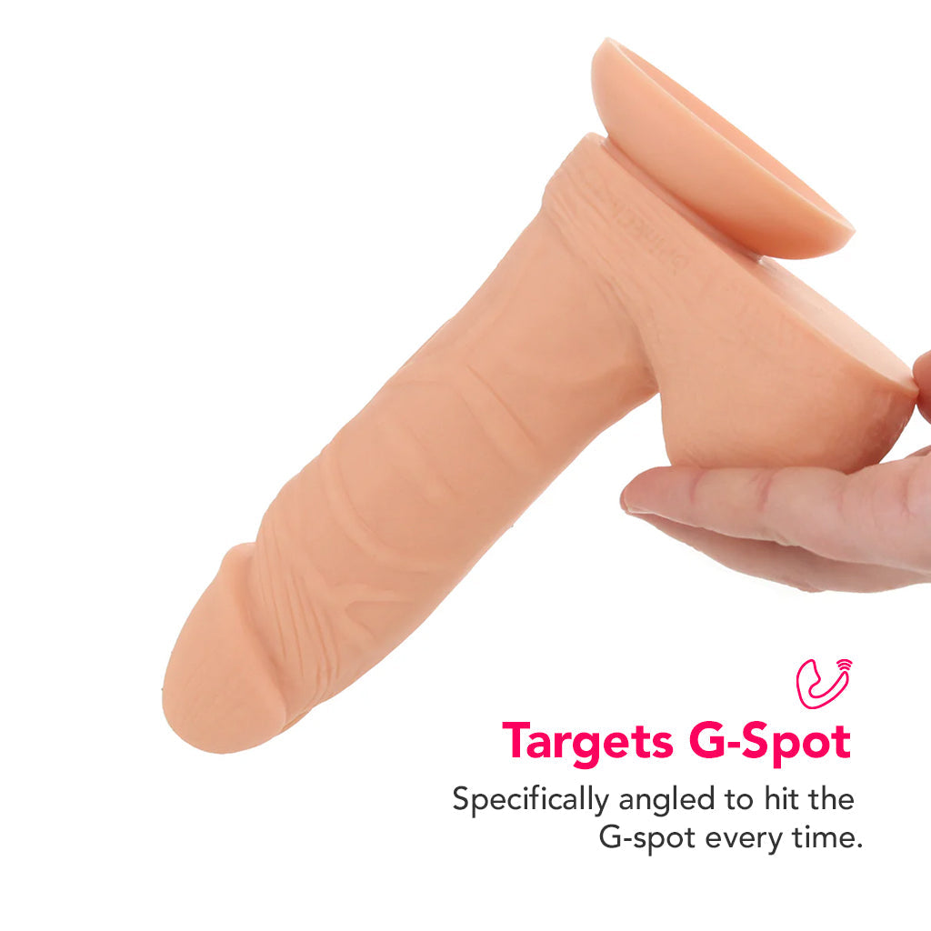 PinkCherry 7 Inch Light Silicone Ballsy Dildo Dildo Sex Toys > Realistic Dildos - Tophatter Daily Deals
