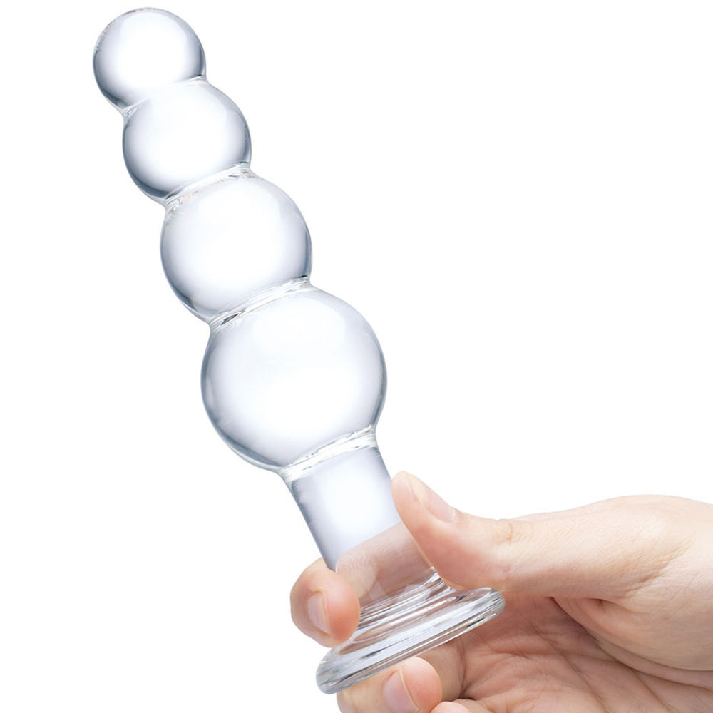 gläs 7.25 Inch Beaded Butt Plug - Tophatter's Adult Sex Toys Online Anal Sex Toys > Butt Plugs - Tophatter Daily Deals