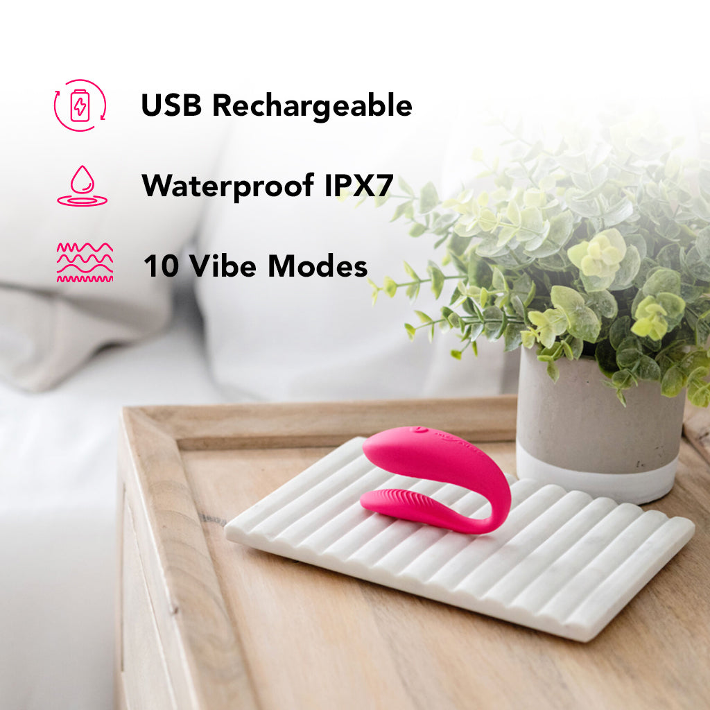 We-Vibe Sync Lite Couple's Vibe in Pink Vibrators > G-Spot Vibrators - Tophatter Daily Deals
