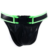Ouch! Glow In The Dark Front Buckle Jock Strap /XL Bondage and Fetish > Men's Bondage Wear - Tophatter Daily Deals