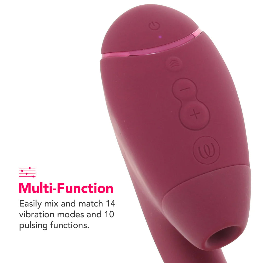 Womanizer Next Duo Clitoral Suction & G-Spot Vibe in Pink Vibrators > G-Spot Vibrators - Tophatter Daily Deals