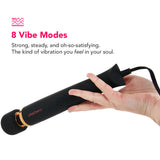 PinkCherry Premium Powered Wand in Black Vibrators > Wands - Tophatter Daily Deals