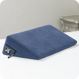 Wedge Sex Pillow in Velvet Blue Sex Furniture > Sex Machine - Tophatter Daily Deals