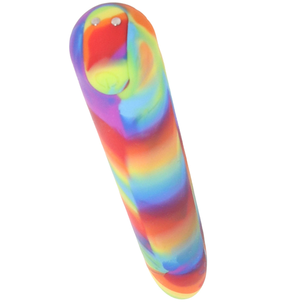 Bang! Rainbow Silicone Slim Vibe Vibrators > Traditional Vibrators - Tophatter Daily Deals