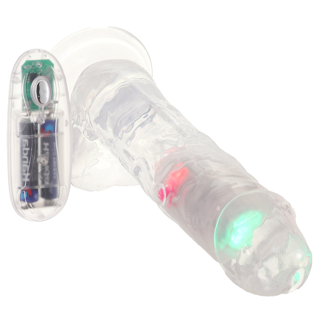 RealRock 8 Inch Light Up Vibrating Ballsy Dildo Vibrators > Realistic Vibrator Dildos - Tophatter Daily Deals