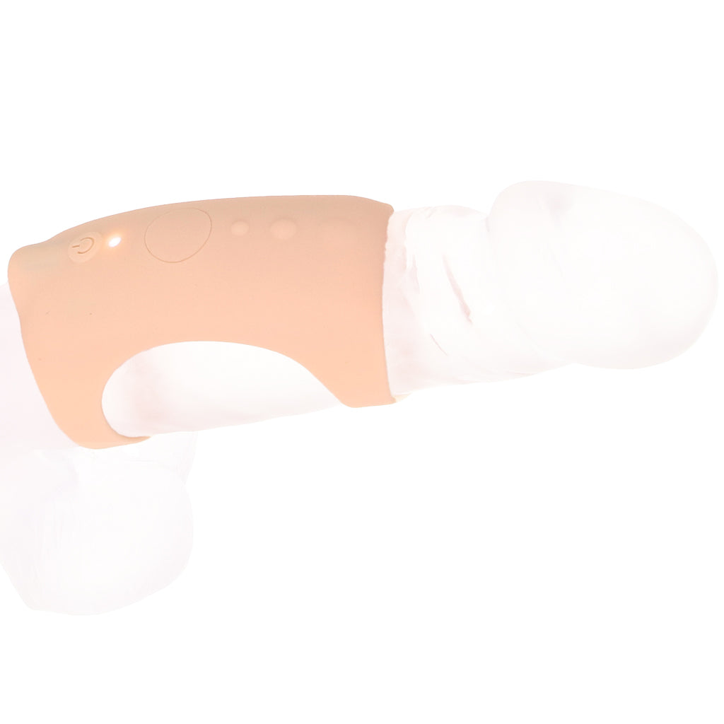Jock Vibrating Silicone Penis Sleeve in Light - Tophatter's Adult Sex Toys Online Male Enhancement > Extenders and Sleeves - Tophatter Daily Deals