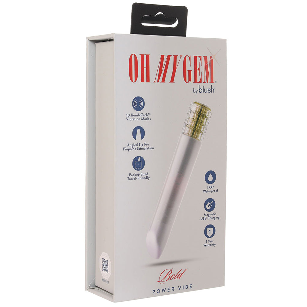 Oh My Gem Bold Power Vibe in Diamond Vibrators > Bullet and Egg Vibrators - Tophatter Daily Deals