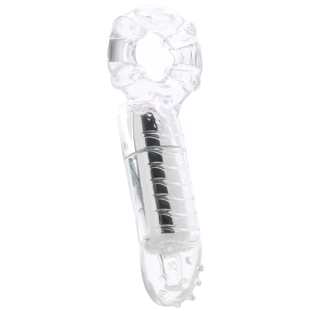 MachO Clitoral Massage Vibrating Cock Ring in Clear - Tophatter's Vibrator Deals Online Cock Rings - Tophatter Daily Deals