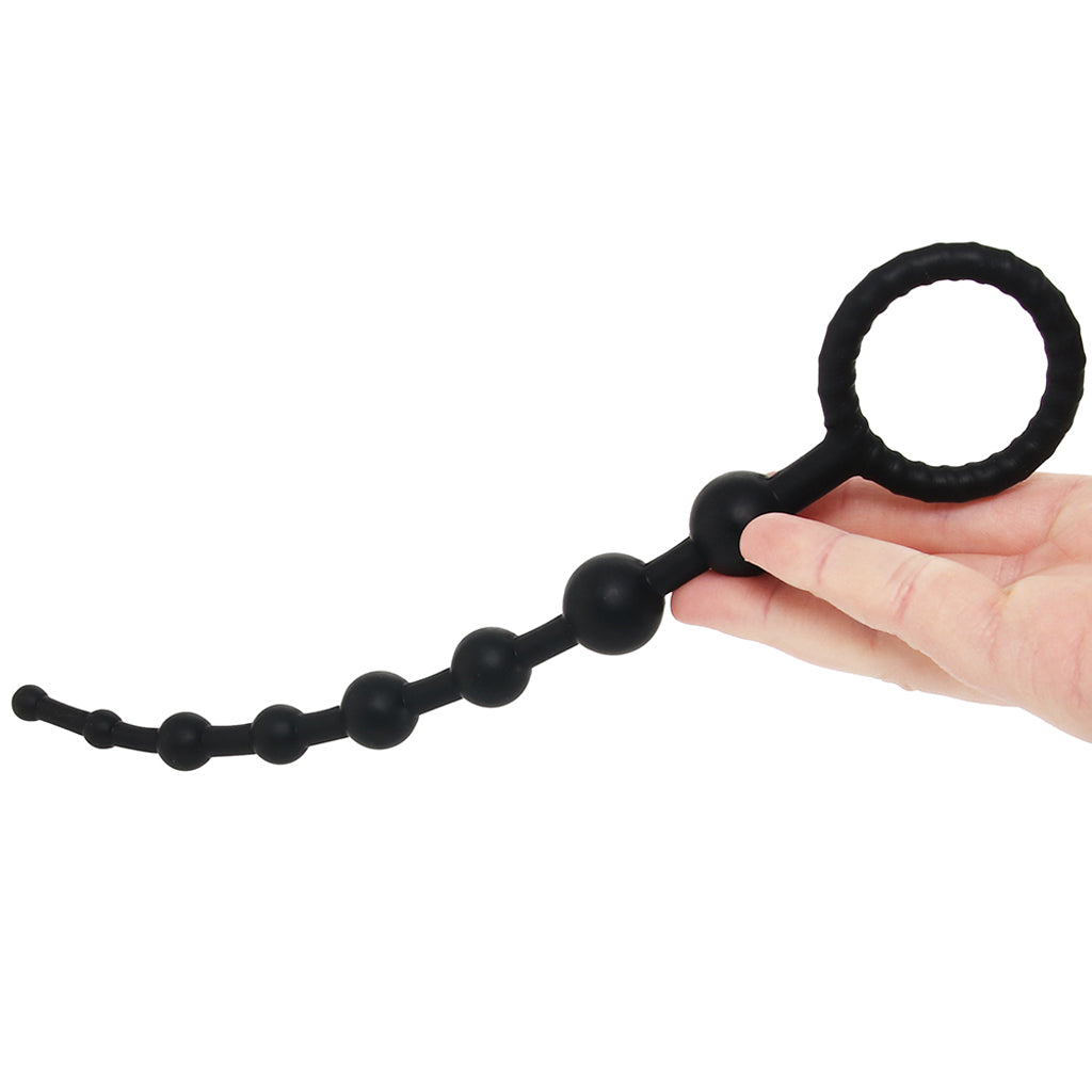 PinkCherry Graduated Anal Beads in Black - Tophatter's Adult Products Anal Sex Toys > Anal Beads - Tophatter Daily Deals