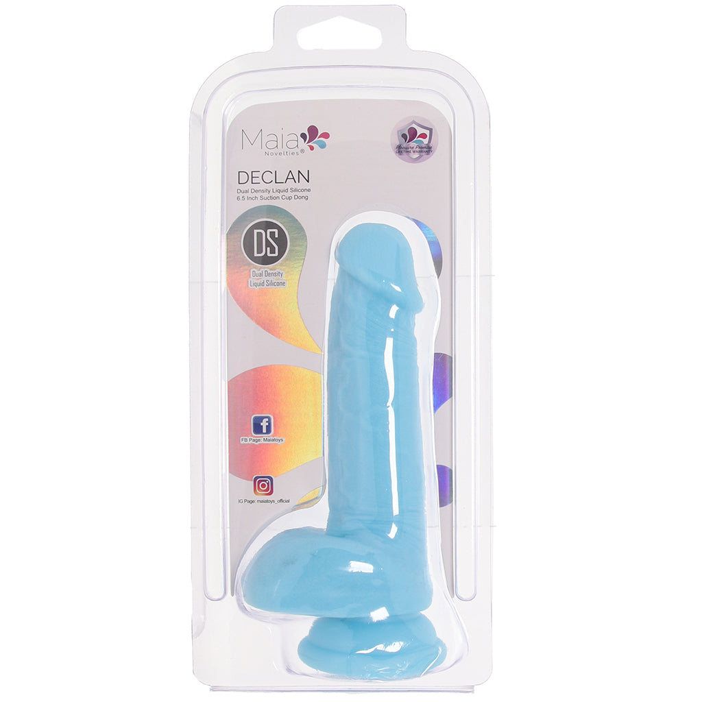 Declan 6.5 Inch Silicone Dildo in Blue Dildo Sex Toys > Realistic Dildos - Tophatter Daily Deals