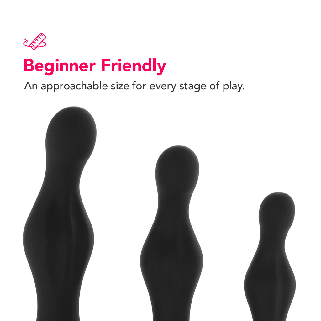 PinkCherry Waves of Pleasure Ripple Anal Kit - Tophatter's Adult Products Anal Sex Toys > Butt Plugs - Tophatter Daily Deals