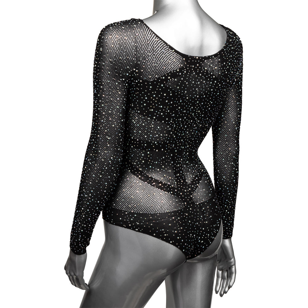 Radiance Long Sleeve Black Body Suit Bondage and Fetish > Pleasure Masks and Dress Up Play - Tophatter Daily Deals