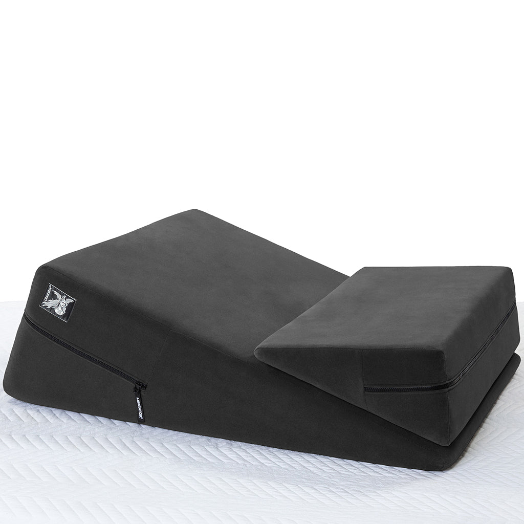 Wedge Ramp Combo in Velvet Black - Tophatter's Adult Sex Toys Online Sex Furniture > Sex Machine - Tophatter Daily Deals