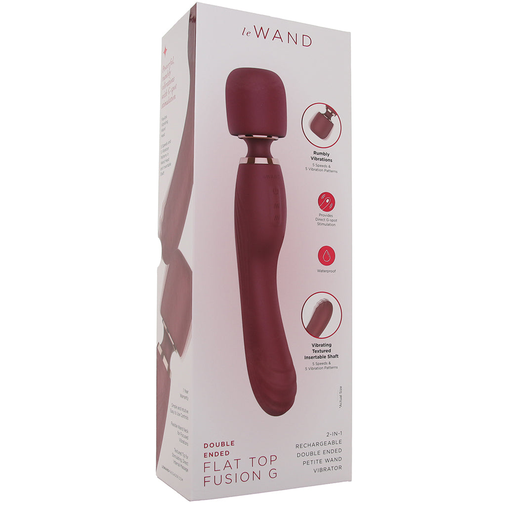 Le Wand Flat Top Fusion G Double Ended Wand Vibrators > Wands - Tophatter Daily Deals