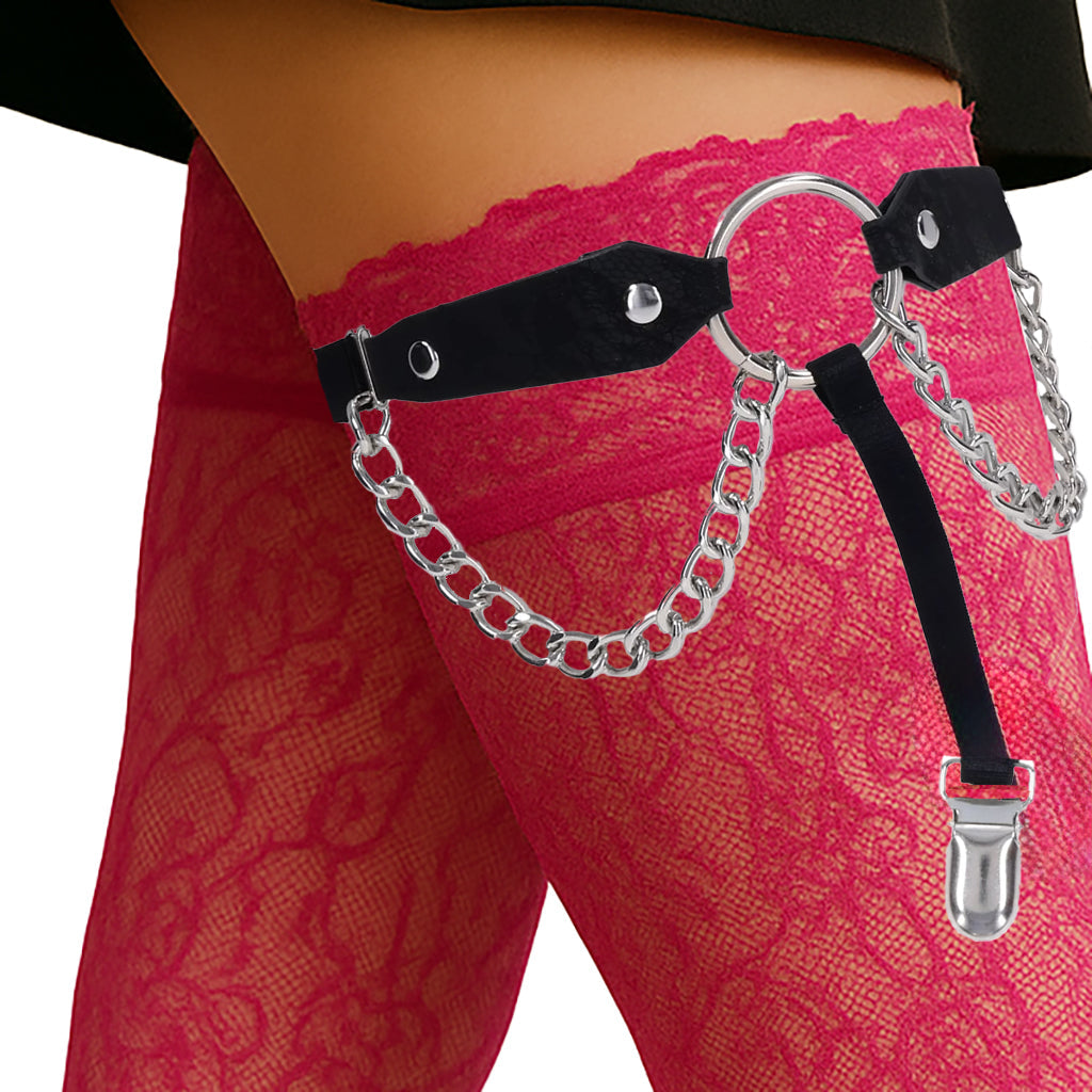 Sex & Mischief Chain Lace Garters Bondage and Fetish > Tools & Accessories - Tophatter Daily Deals