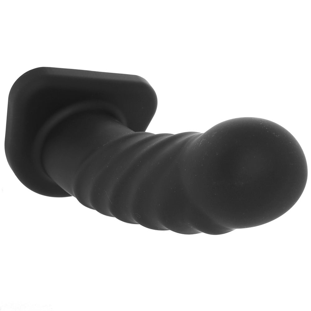 Banx Ribbed 8 Inch Hollow Silicone Dildo in Black - Tophatter's Adult Products Dildo Sex Toys > G-Spot Dildos - Tophatter Daily Deals
