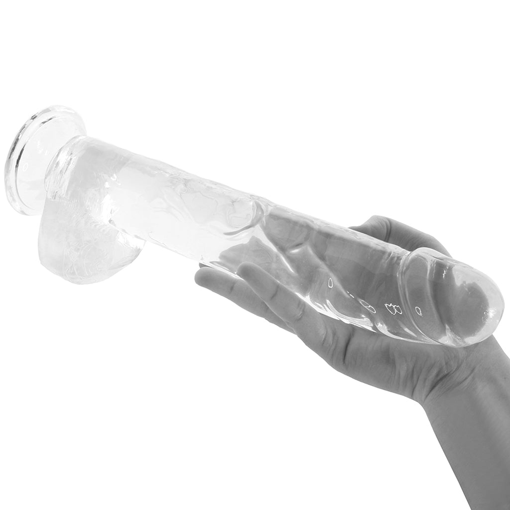 Size Queen 10 Inch Jelly Dildo in Clear - Tophatter's Adult Products Dildo Sex Toys > Realistic Dildos - Tophatter Daily Deals