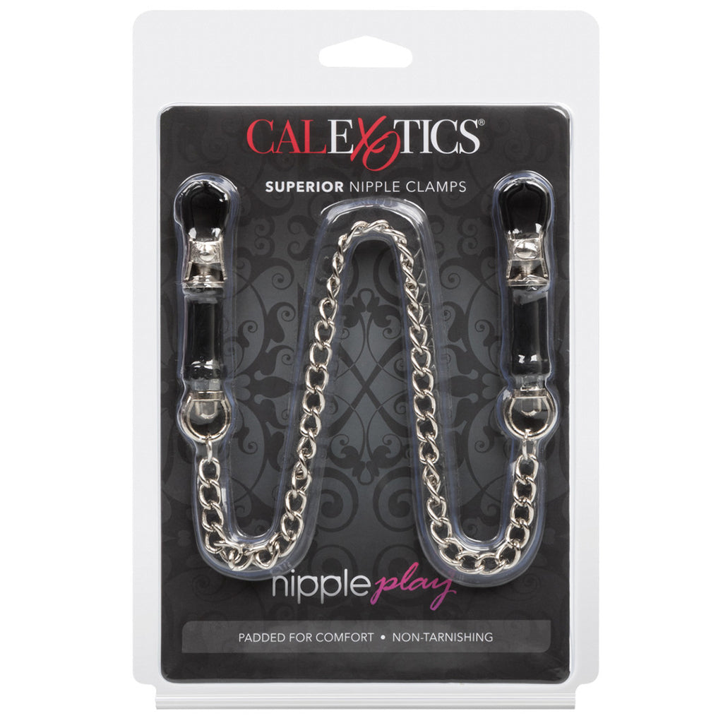 nipple play Superior Nipple Clamps in Silver - Tophatter's Adult Sex Toys Online Bondage and Fetish > Nipple Stimulators & Clamps - Tophatter Daily Deals