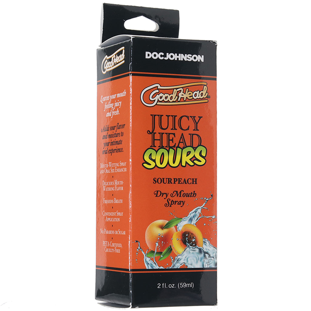 GoodHead Juicy Head Sours Mouth Spray 2oz/59ml in Peach Lubes and Lotions > Flavored Sex Lubes - Tophatter Daily Deals
