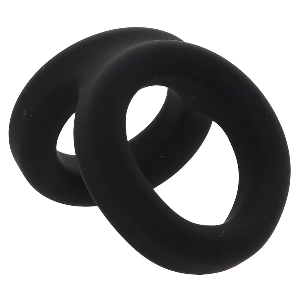 Alpha Ring Liquid Silicone Snug Tugger in Black Cock Rings - Tophatter Daily Deals