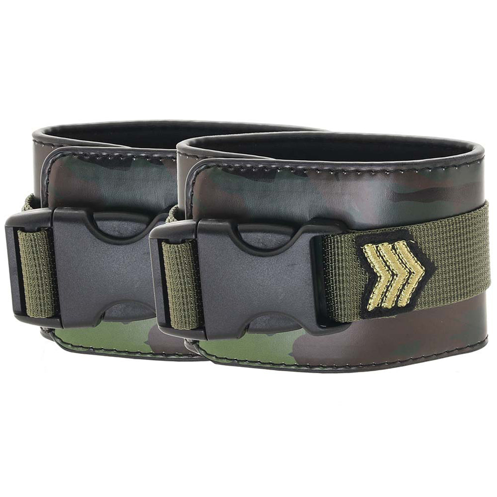 Ouch! Army Themed Wrist Cuffs Bondage and Fetish > Wrist and Ankle Cuffs - Tophatter Daily Deals
